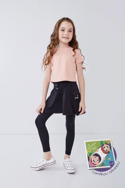 saia calca preta comprida infantil poliamida moda fitness evangelica epulari kids 11