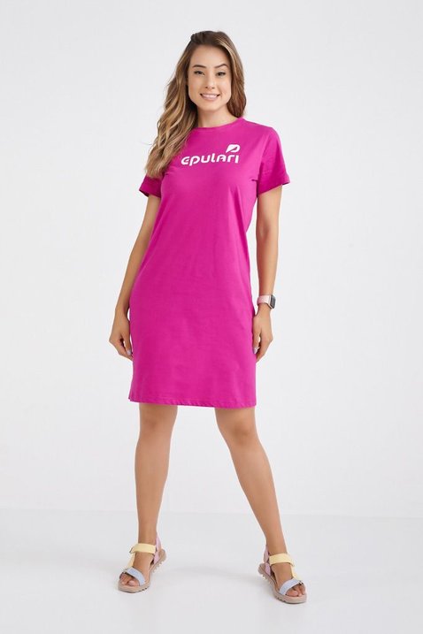 vestido camiseta pink algodao estampa epulari ep079pk 1