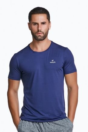 camisa masculina azul escuro mangas curtas 2
