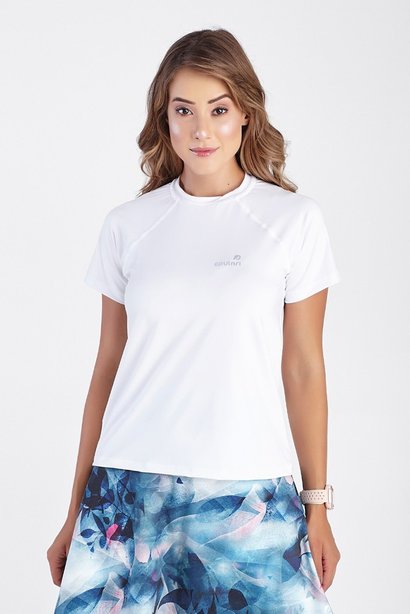 blusa camiseta feminina para academia fitness branca manga curta epulari 4