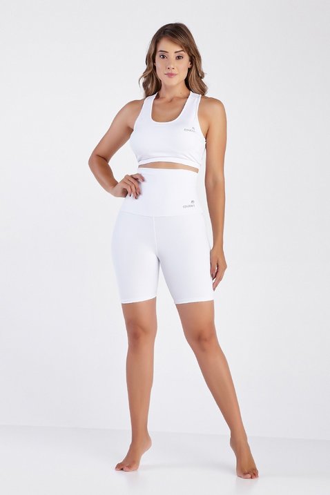 shorts modelador branco poliamida justo epulari 8