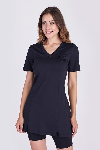 blusa t shirt feminina tapa bumbum na cor preto em poliamida leve e fresquinha epulari 3